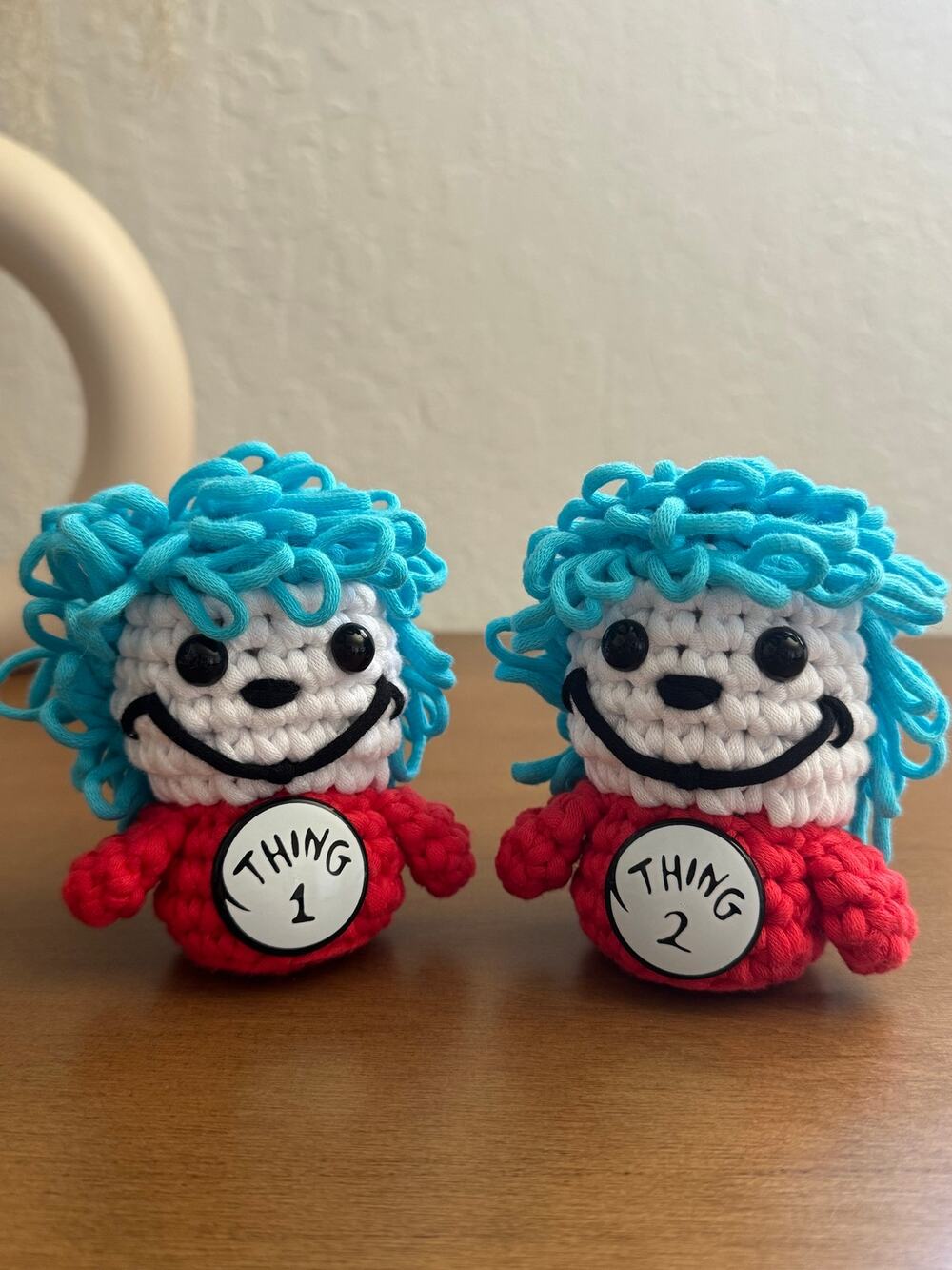 *Pre-Made Plushies* Woobles Dr. Seuss© Thing 1 & Thing 2 Collectible Plushies